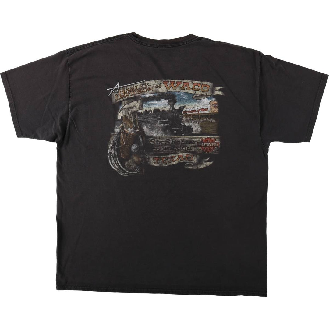 Harley-Davidson Motorcycle Bike T-shirt, Men's XXL cotton black type Vintage Second Hand