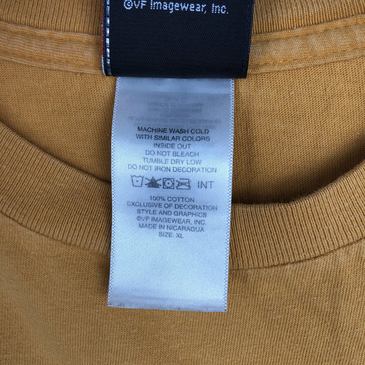 Harley-Davidson Motorcycle Bike T-shirt, Men's XL size cotton yellow type Vintage Second Hand