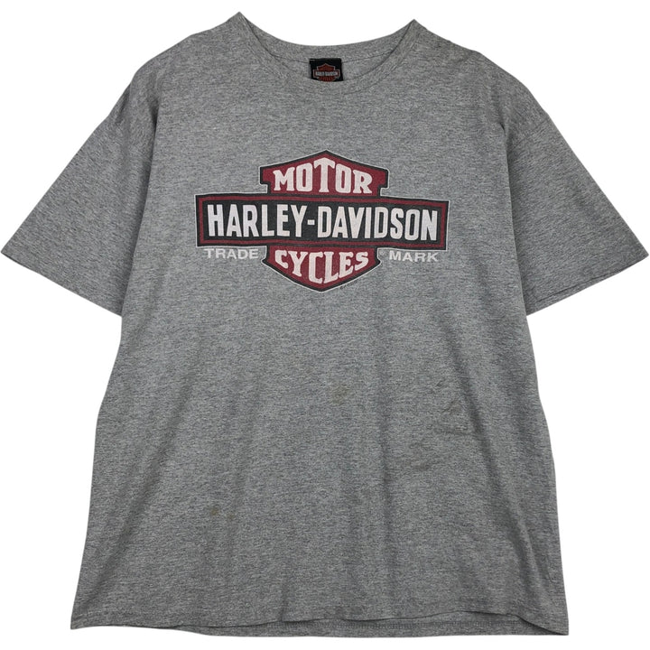 Harley-Davidson Motorcycle Bike T-shirt, Men's XL size cotton gray type Vintage Second Hand