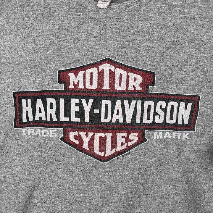 Harley-Davidson Motorcycle Bike T-shirt, Men's XL size cotton gray type Vintage Second Hand