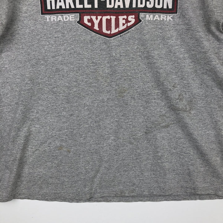 Harley-Davidson Motorcycle Bike T-shirt, Men's XL size cotton gray type Vintage Second Hand