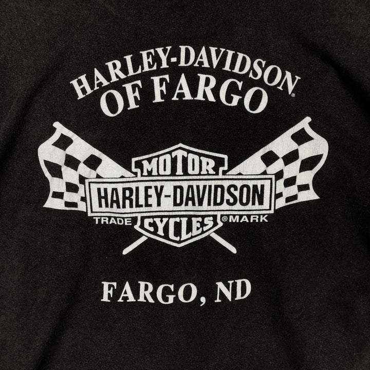 Harley-Davidson Motorcycle Bike T-shirt, Men's XL size unclear black type Vintage Second Hand