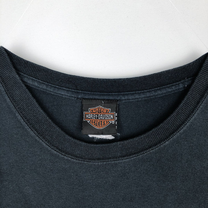 Harley-Davidson Motorcycle Bike T-shirt, Men's XXL cotton navy blue type Vintage Second Hand