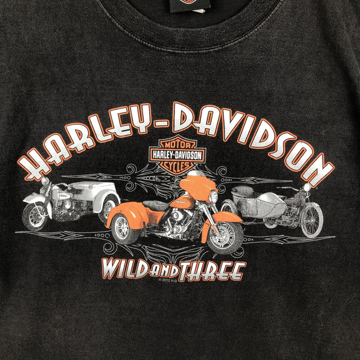 Harley-Davidson Motorcycle Bike T-shirt, Men's XXL cotton Charcoal Vintage Second Hand