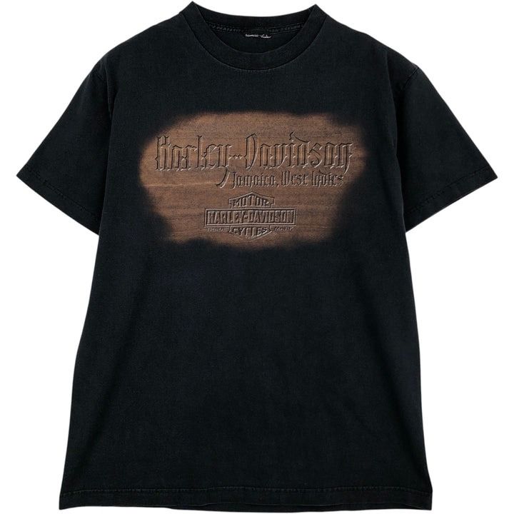 Harley-Davidson Motorcycle T-Shirt, Men's Size L (approx.) unclear Charcoal Vintage Second Hand