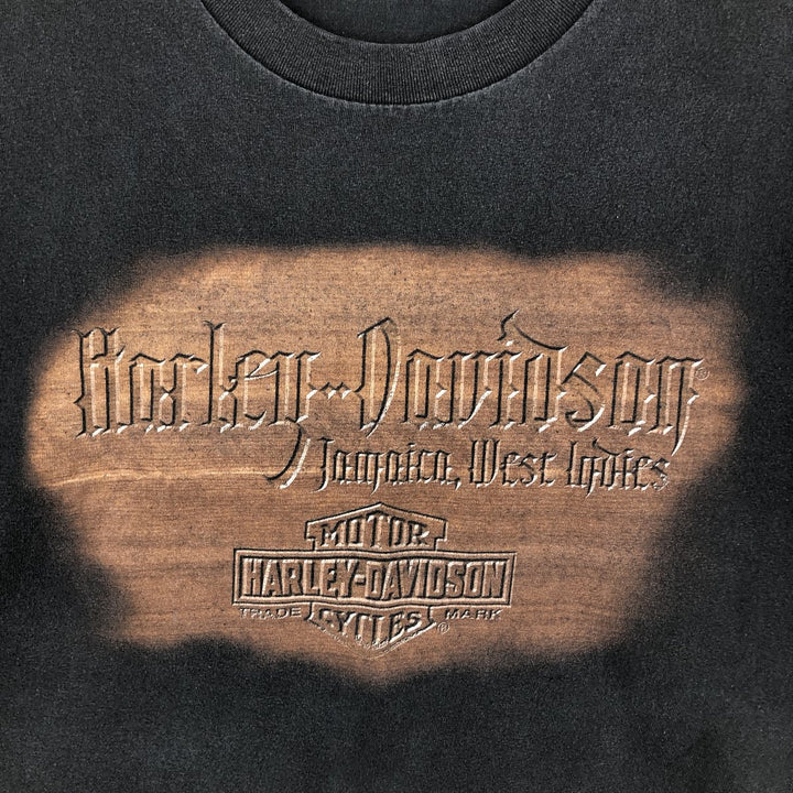 Harley-Davidson Motorcycle T-Shirt, Men's Size L (approx.) unclear Charcoal Vintage Second Hand