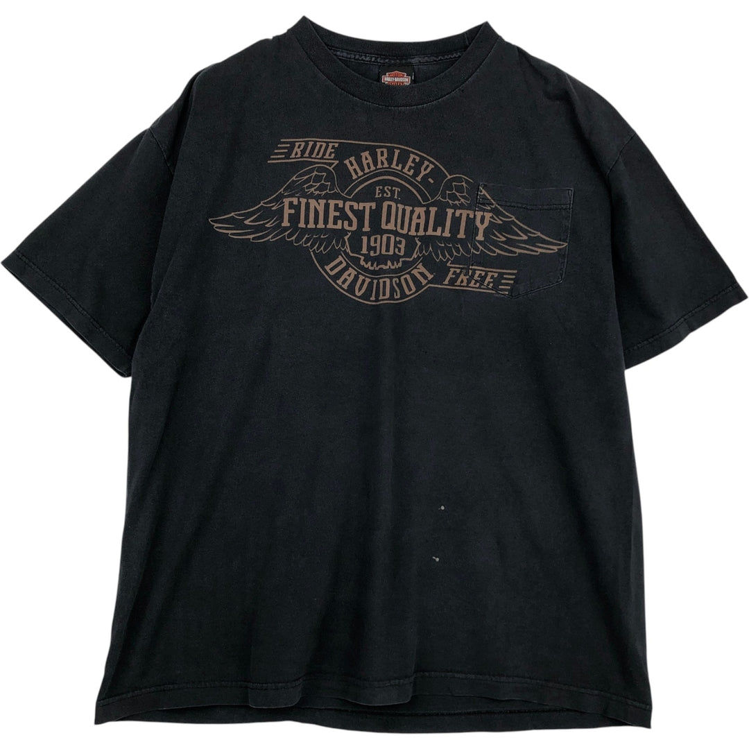 Harley-Davidson Motorcycle Bike T-shirt, Men's XXL cotton Charcoal Vintage Second Hand