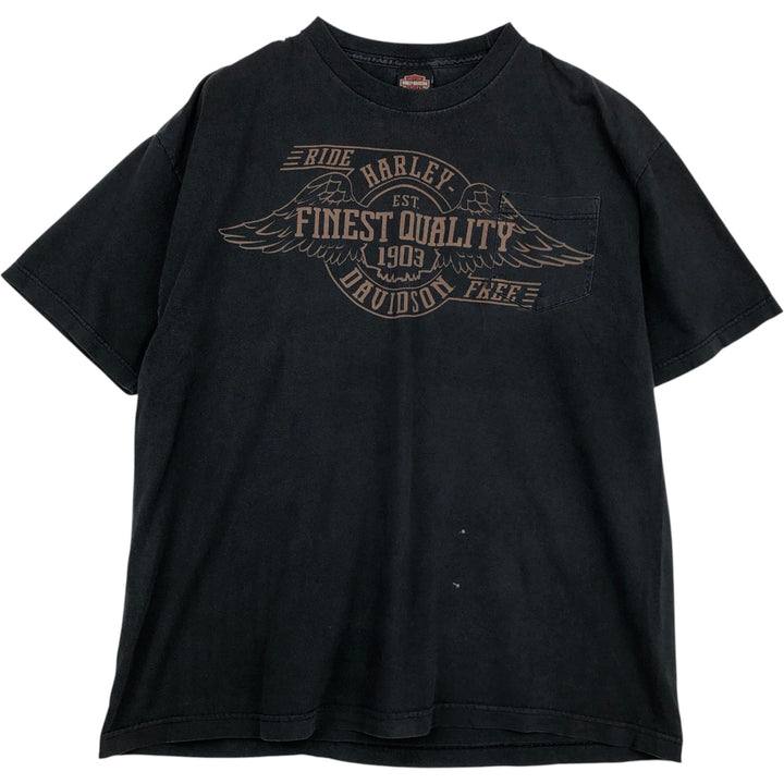 Harley-Davidson Motorcycle Bike T-shirt, Men's XXL cotton Charcoal Vintage Second Hand