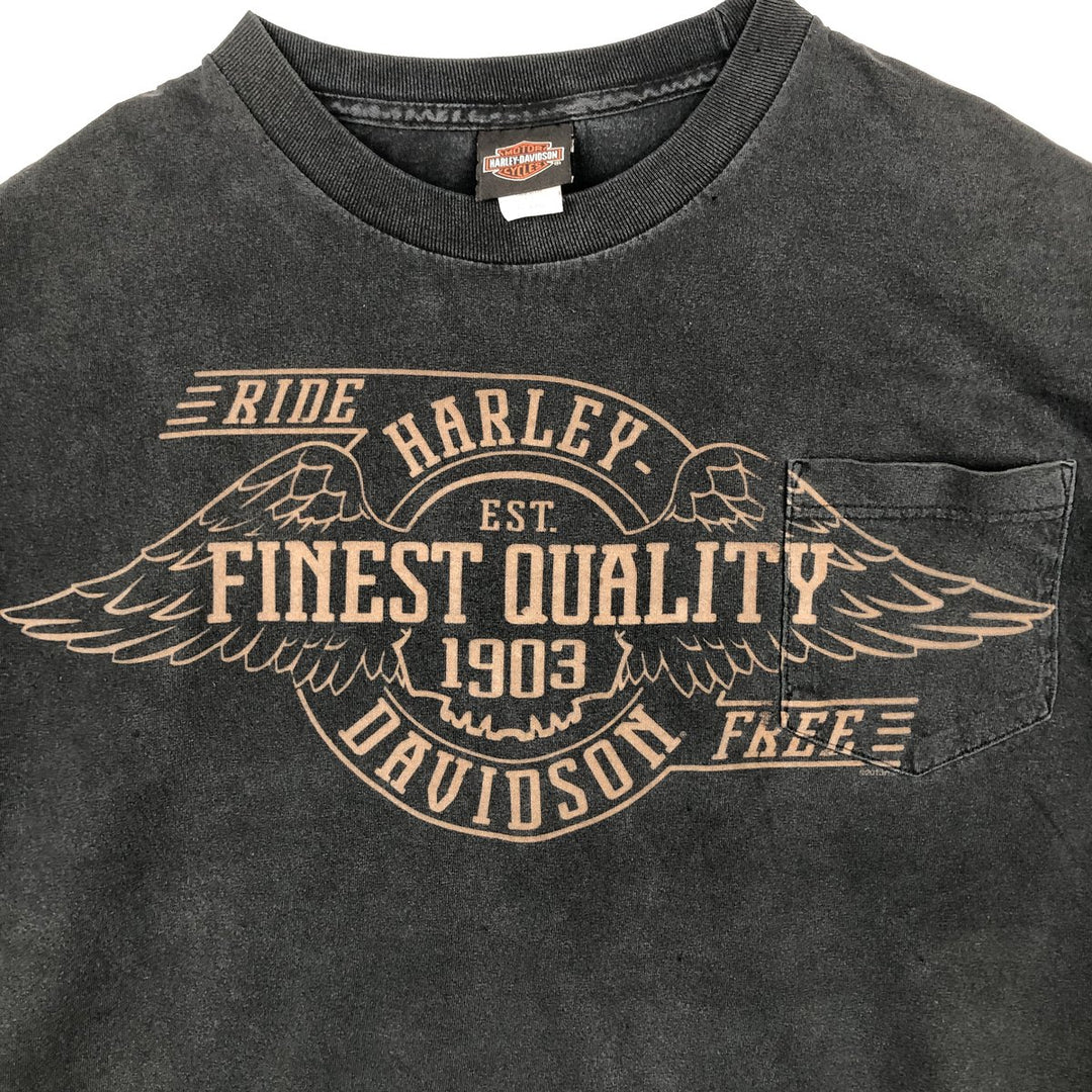 Harley-Davidson Motorcycle Bike T-shirt, Men's XXL cotton Charcoal Vintage Second Hand