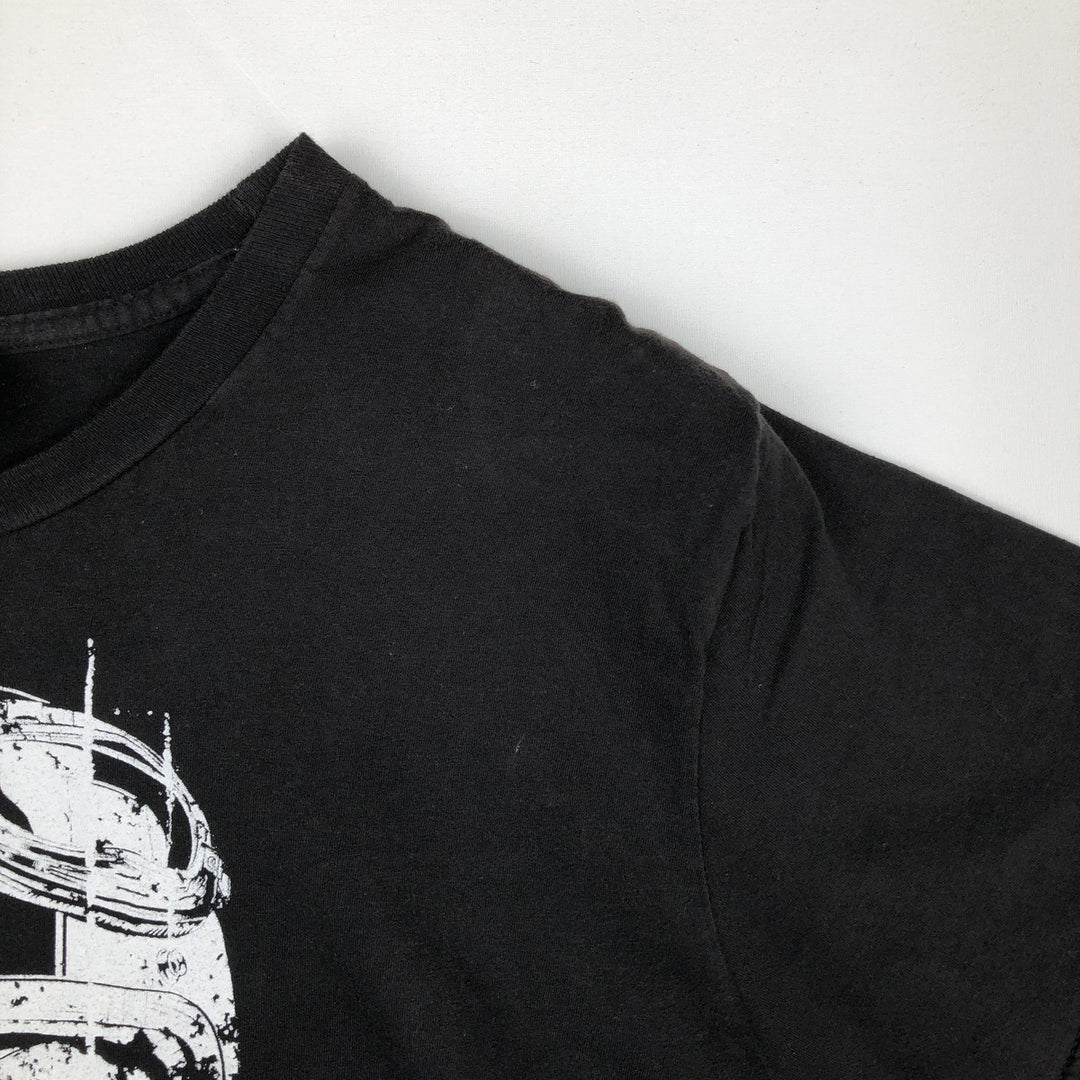 Harley-Davidson Skull Pattern Motorcycle Bike T-shirt Men's S size unclear black type Vintage Second Hand
