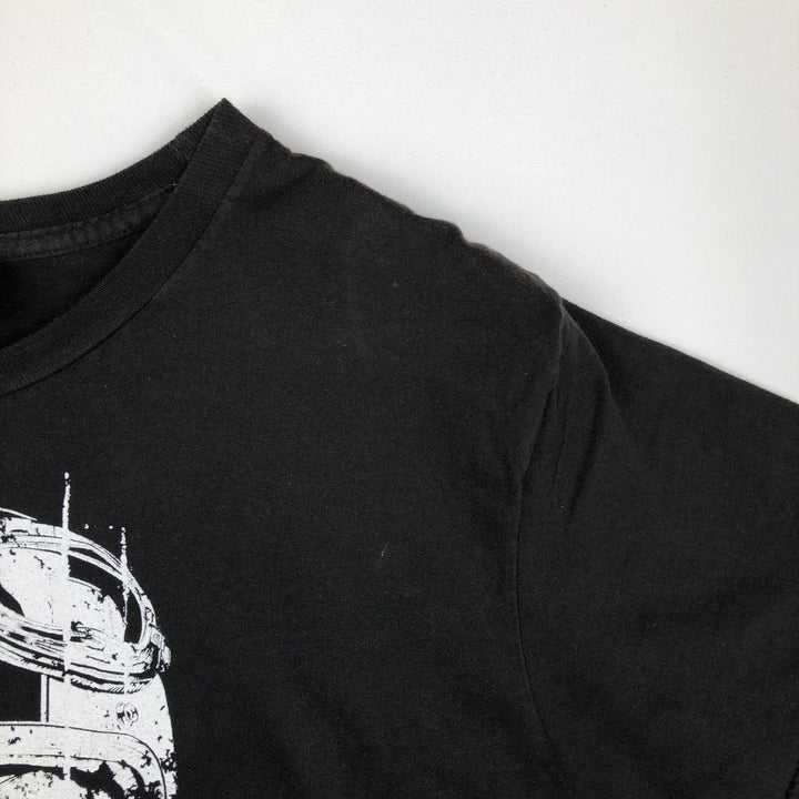Harley-Davidson Skull Pattern Motorcycle Bike T-shirt Men's S size unclear black type Vintage Second Hand