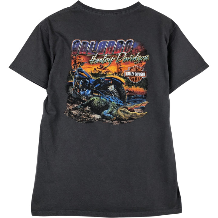Harley-Davidson Motorcycle Bike T-shirt, Men's Medium cotton gray type Vintage Second Hand
