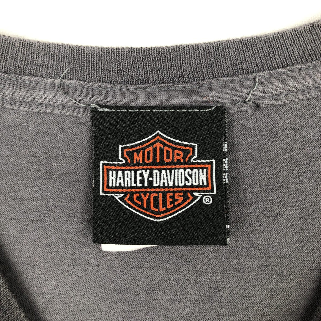 Harley-Davidson Motorcycle Bike T-shirt, Men's Medium cotton gray type Vintage Second Hand