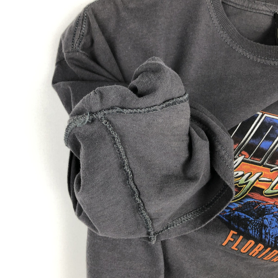 Harley-Davidson Motorcycle Bike T-shirt, Men's Medium cotton gray type Vintage Second Hand