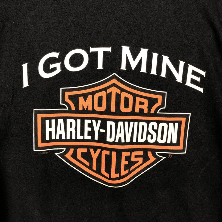 Harley-Davidson Motorcycle Bike T-shirt, Men's XXL cotton black type Vintage Second Hand