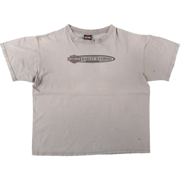 2000'S Harley-Davidson Motorcycle T-shirt, Men's Size XL (approx.) unclear Charcoal Vintage Second Hand