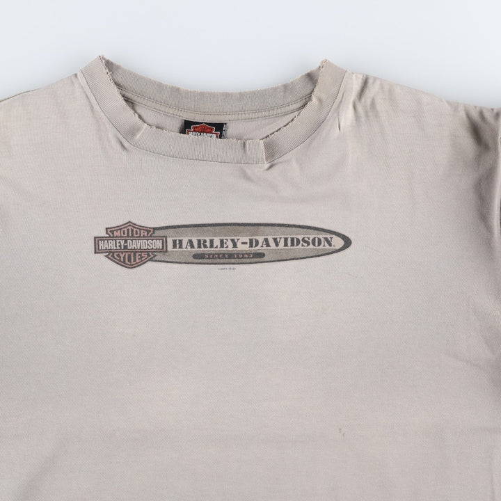 2000'S Harley-Davidson Motorcycle T-shirt, Men's Size XL (approx.) unclear Charcoal Vintage Second Hand