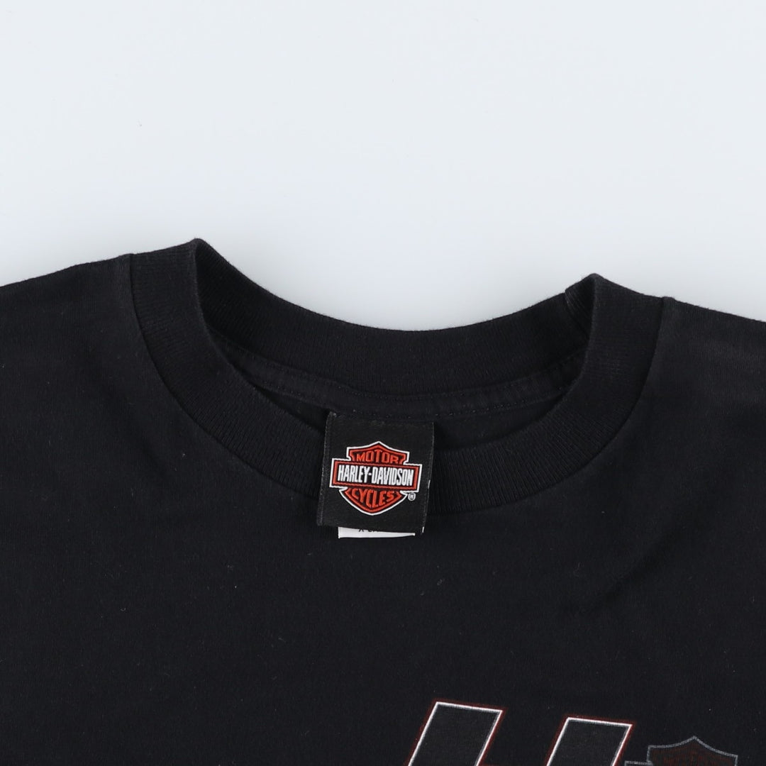 2000'S Harley-Davidson Motorcycle T-Shirt, Made in USA, Men's Size XL (approx.) cotton black type Vintage Second Hand