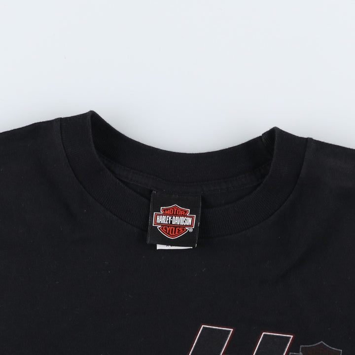 2000'S Harley-Davidson Motorcycle T-Shirt, Made in USA, Men's Size XL (approx.) cotton black type Vintage Second Hand