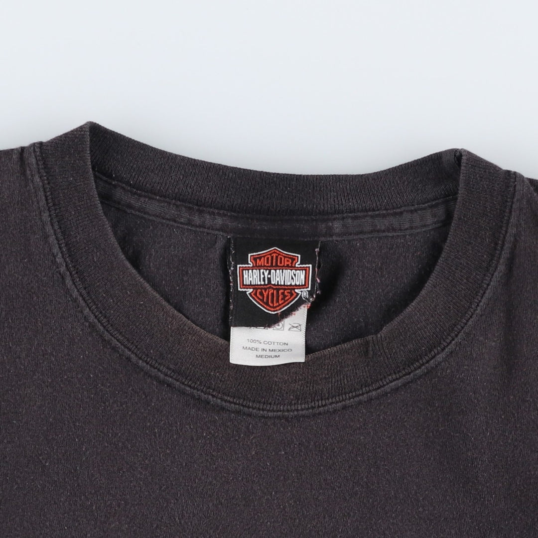 2000'S Harley-Davidson Motorcycle T-shirt, Men's Size M (approx.) cotton black type Vintage Second Hand