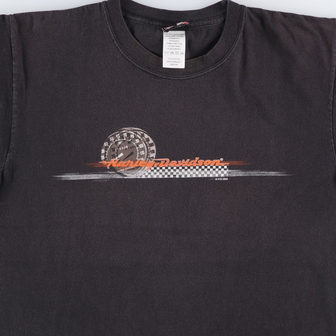 2000'S Harley-Davidson Motorcycle T-shirt, Men's Size M (approx.) cotton black type Vintage Second Hand