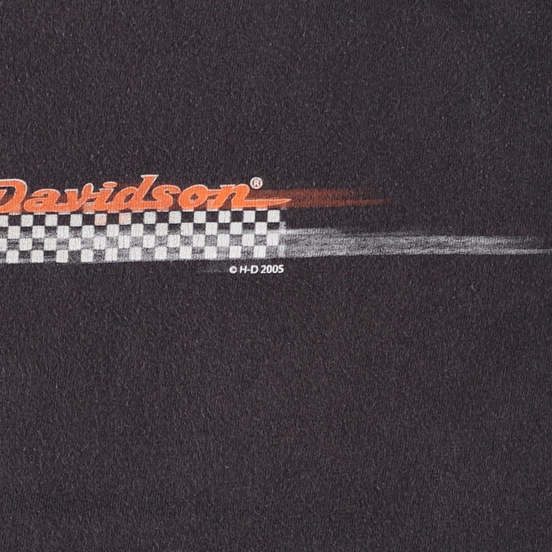 2000'S Harley-Davidson Motorcycle T-shirt, Men's Size M (approx.) cotton black type Vintage Second Hand