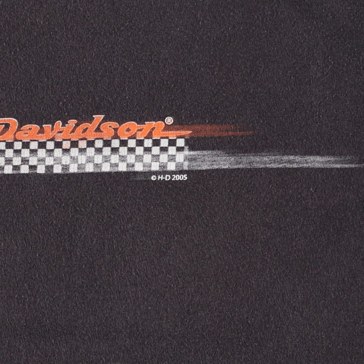 2000'S Harley-Davidson Motorcycle T-shirt, Men's Size M (approx.) cotton black type Vintage Second Hand