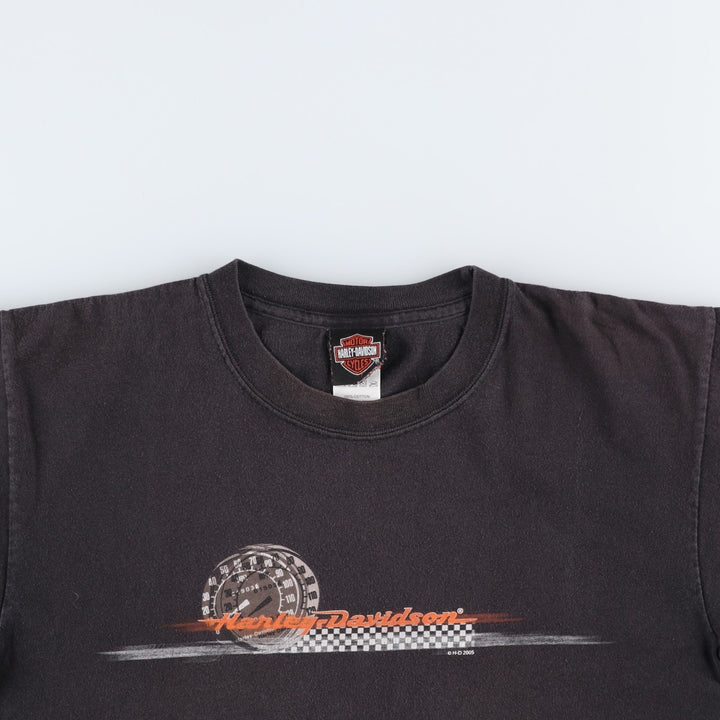2000'S Harley-Davidson Motorcycle T-shirt, Men's Size M (approx.) cotton black type Vintage Second Hand
