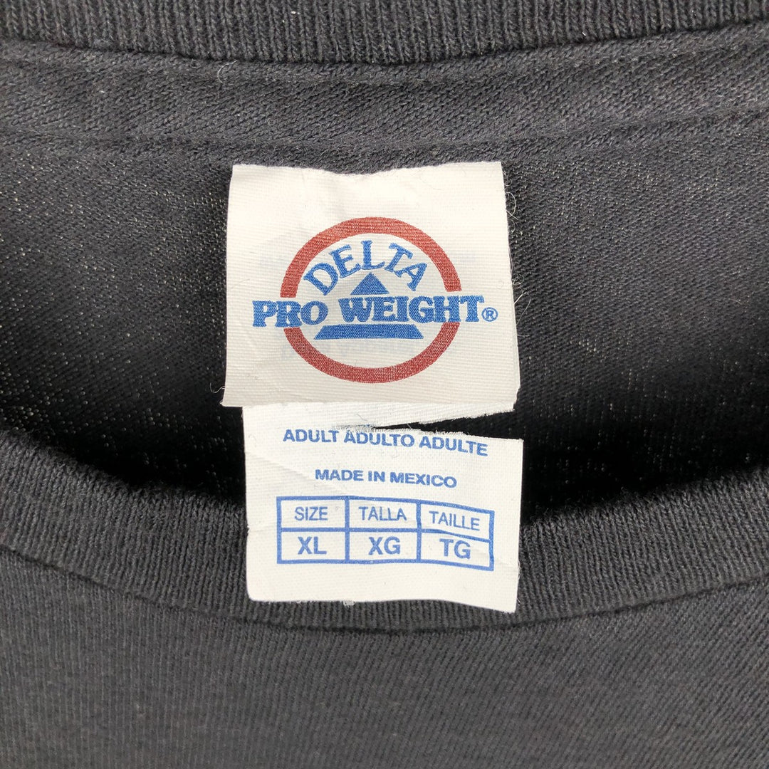 DELTA PRO WEIGHT MOTLEY CRUE Band T-Shirt (Men's XL equivalent) cotton black type Vintage Second Hand