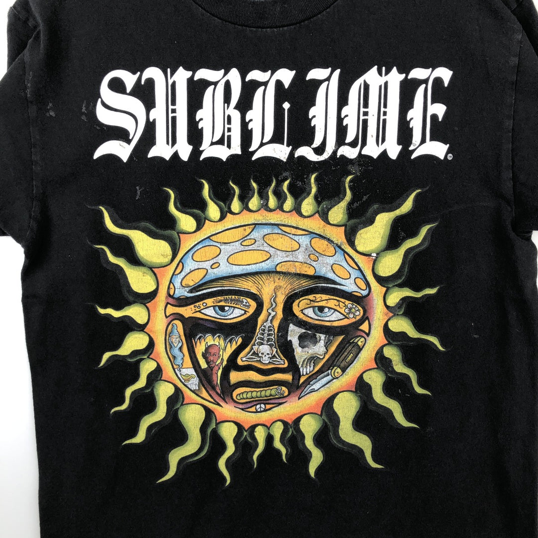 SUBLIME Band T-shirt, Men's M size cotton black type Vintage Second Hand