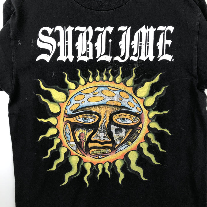 SUBLIME Band T-shirt, Men's M size cotton black type Vintage Second Hand