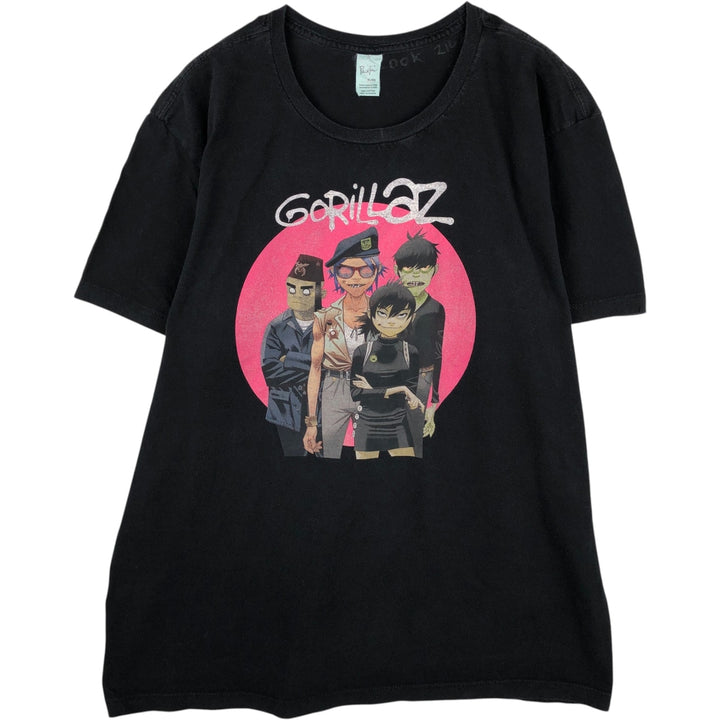 Pacific GORILLAZ Band T-shirt, Men's Size L (approx.) cotton black type Vintage Second Hand
