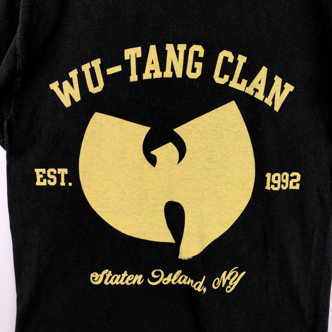 WU-TANG CLAN Rap T-shirt, Men's M size cotton black type Vintage Second Hand
