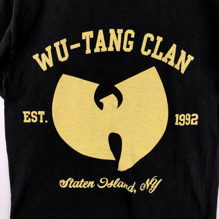 WU-TANG CLAN Rap T-shirt, Men's M size cotton black type Vintage Second Hand