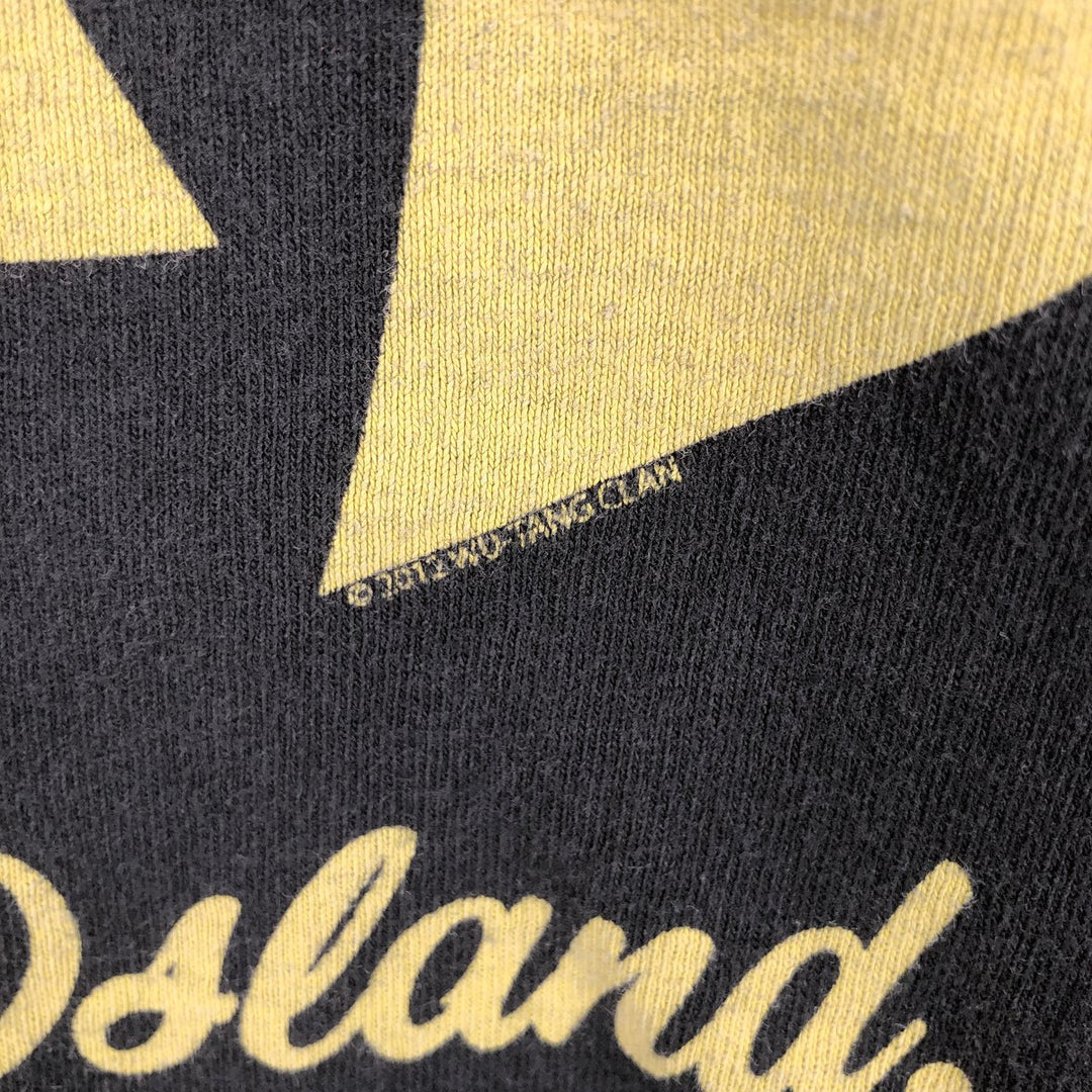 WU-TANG CLAN Rap T-shirt, Men's M size cotton black type Vintage Second Hand