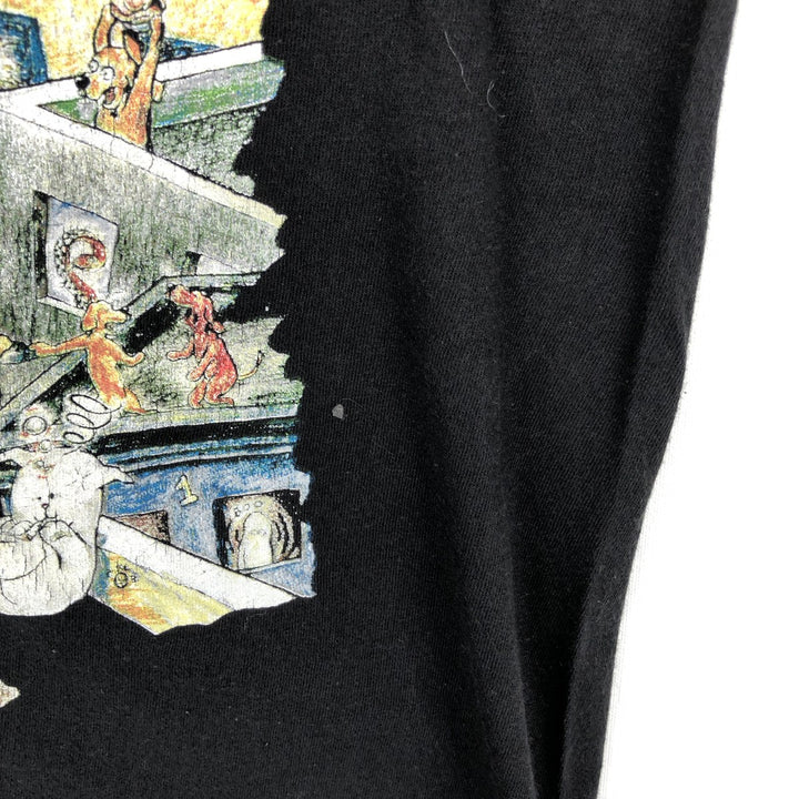 GREEN DAY Green Day Band T-shirt Band T Men's S size cotton black type Vintage Second Hand