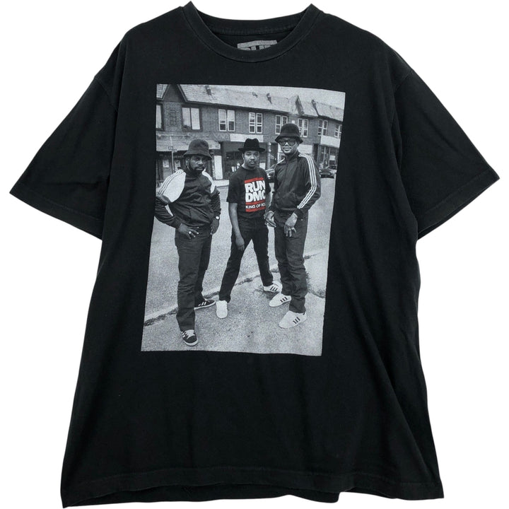 RUN DMC Rap T-Shirt, Men's Size XL (approx.) cotton black type Vintage Second Hand