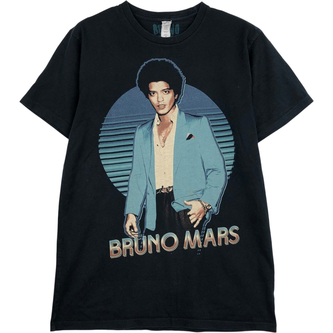 Startee Apparel BRUNO MARS Band T-shirt (Men's size M) cotton black type Vintage Second Hand