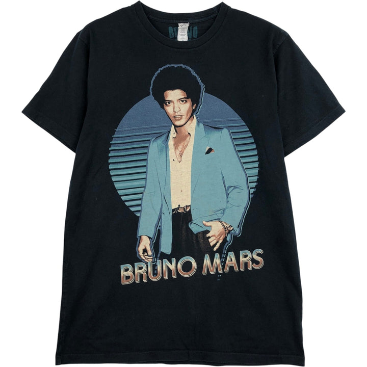 Startee Apparel BRUNO MARS Band T-shirt (Men's size M) cotton black type Vintage Second Hand