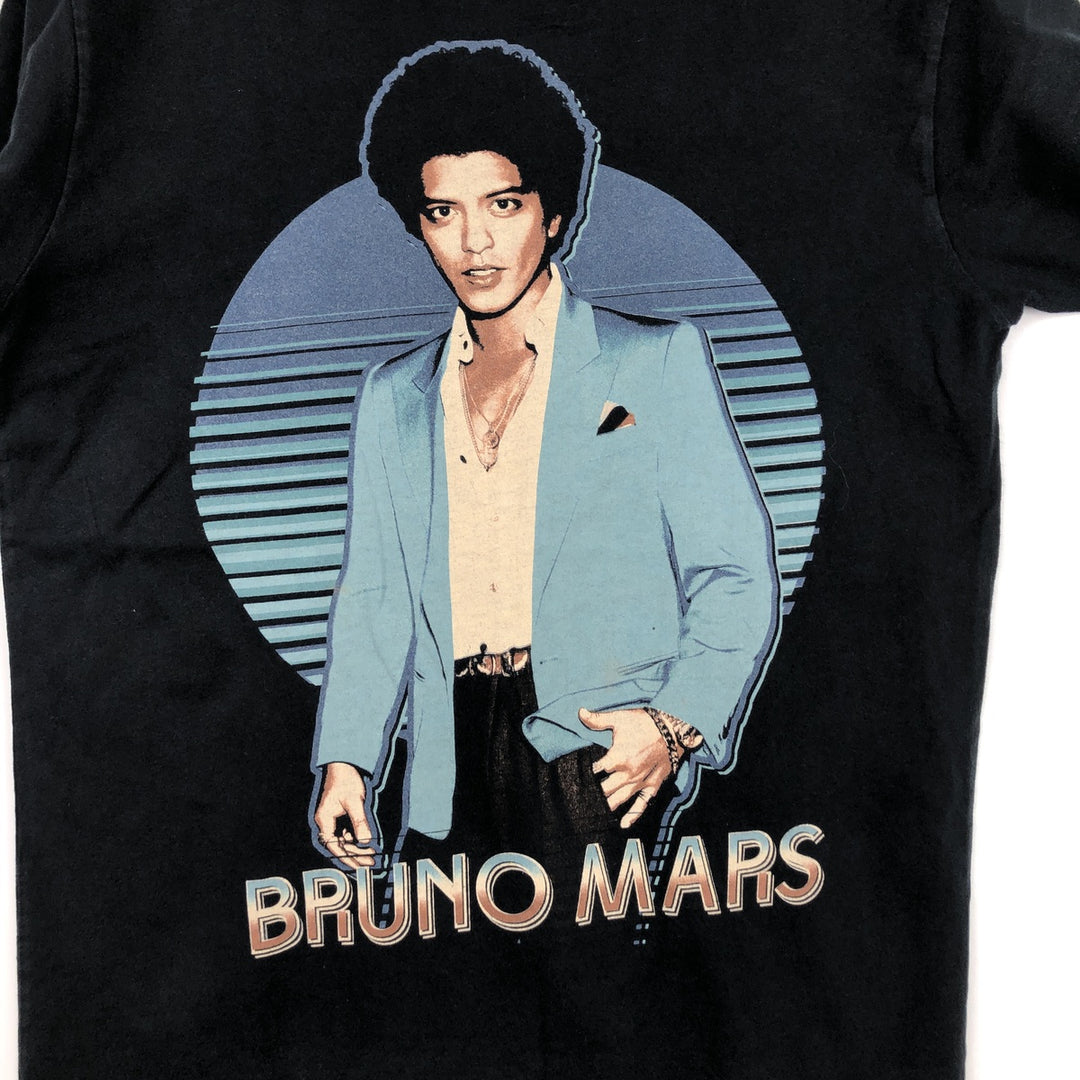 Startee Apparel BRUNO MARS Band T-shirt (Men's size M) cotton black type Vintage Second Hand