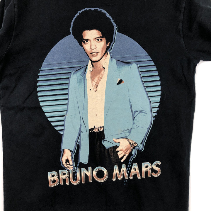Startee Apparel BRUNO MARS Band T-shirt (Men's size M) cotton black type Vintage Second Hand