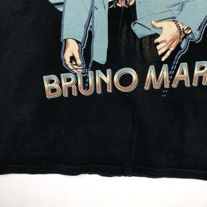 Startee Apparel BRUNO MARS Band T-shirt (Men's size M) cotton black type Vintage Second Hand