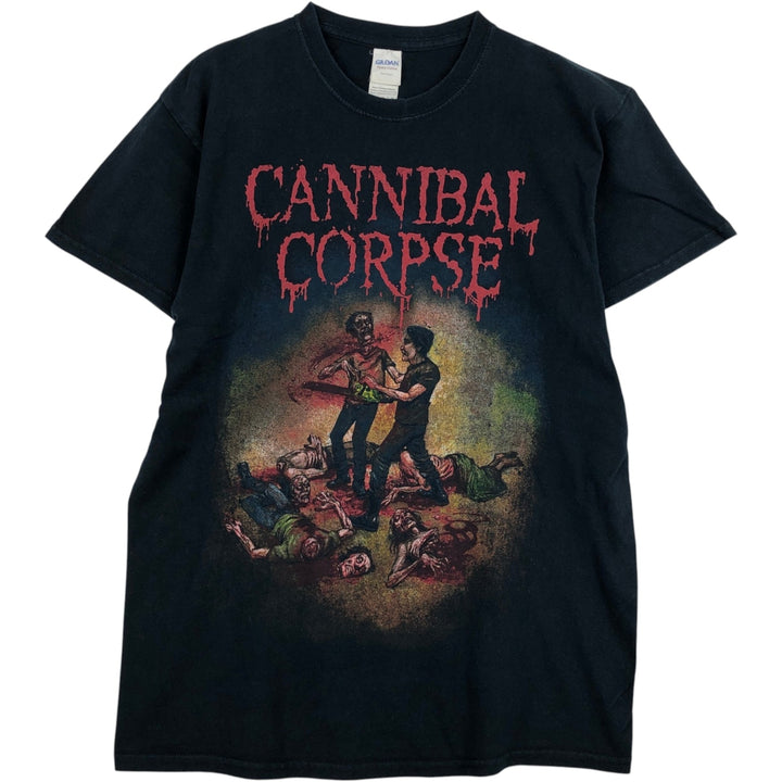 Gildan Cannibal Corpse Band T-shirt, Men's Size M (approx.) cotton black type Vintage Second Hand
