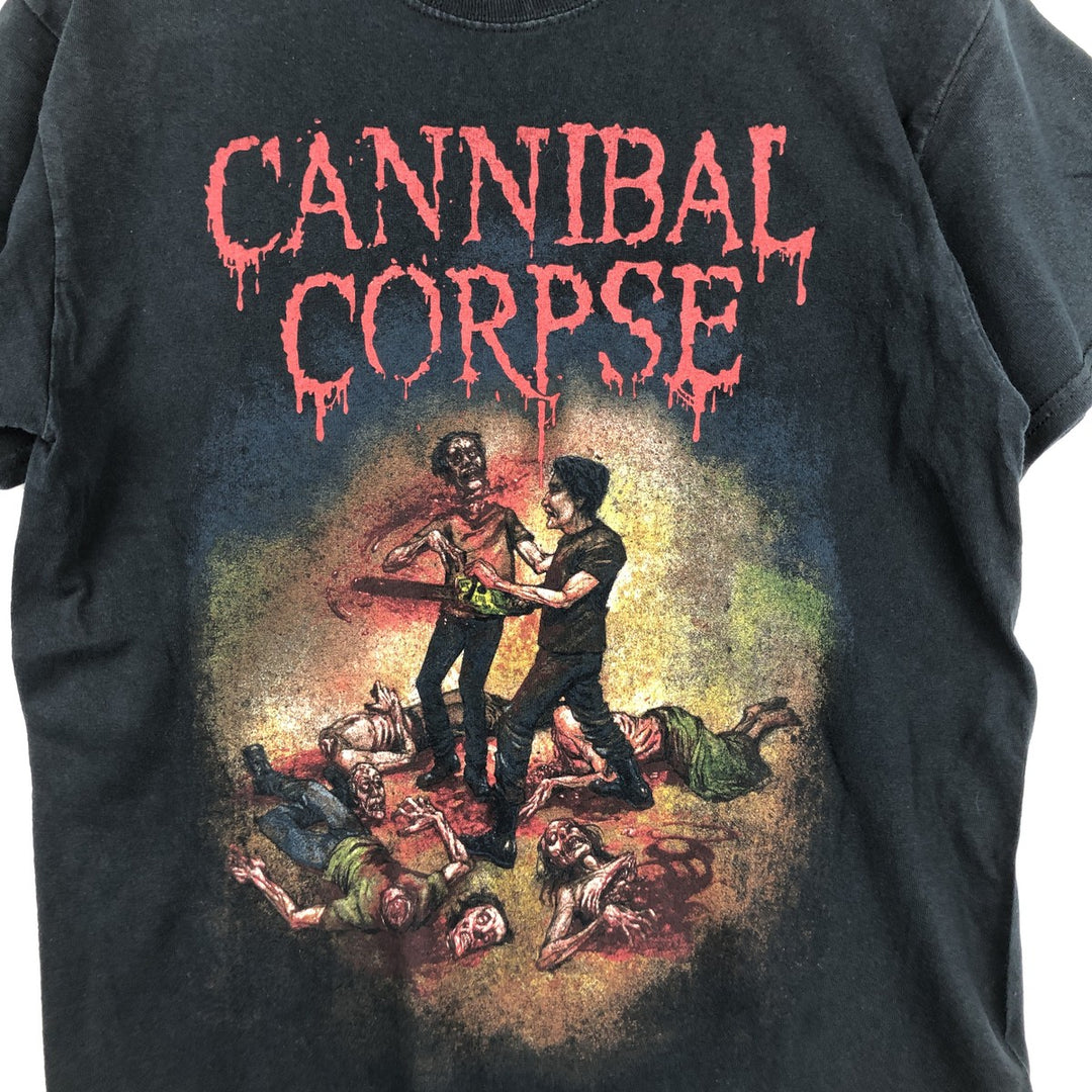 Gildan Cannibal Corpse Band T-shirt, Men's Size M (approx.) cotton black type Vintage Second Hand