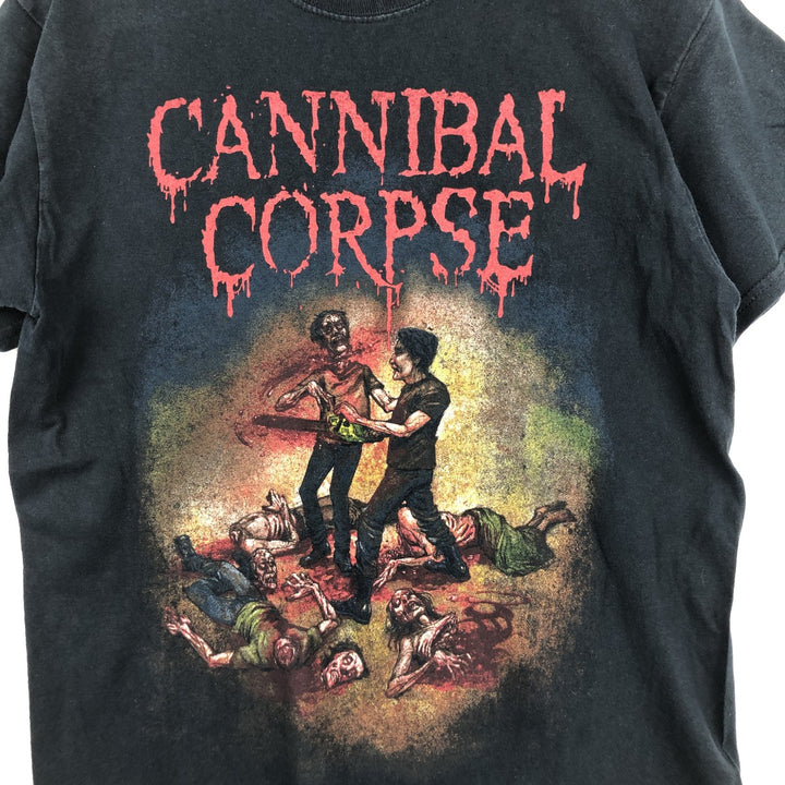 Gildan Cannibal Corpse Band T-shirt, Men's Size M (approx.) cotton black type Vintage Second Hand