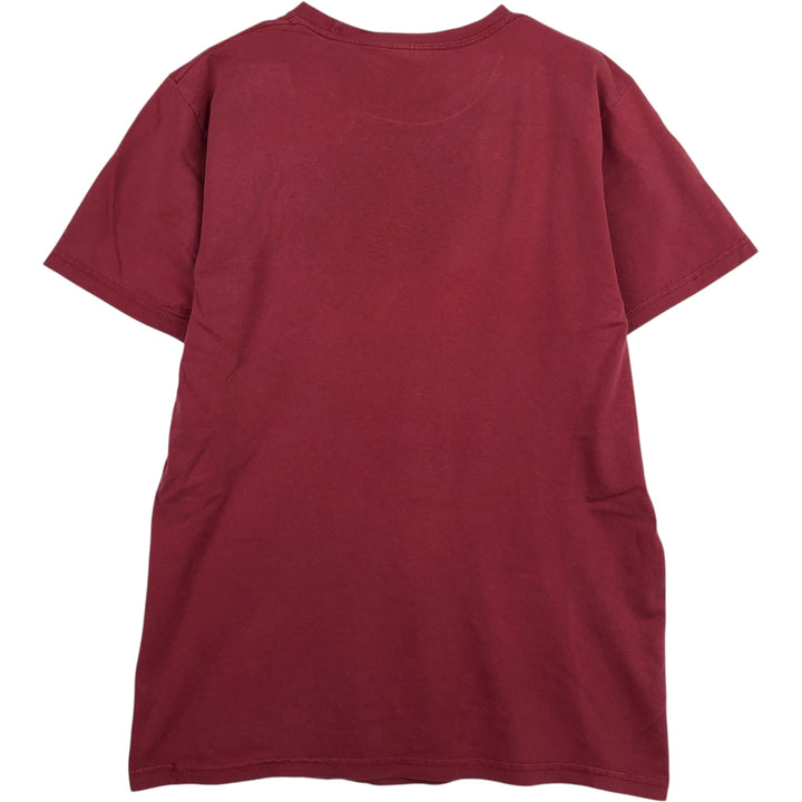 BAY ISLAND RED HOT CHILI PEPPERS Band T-shirt (Men's XL equivalent) cotton red type Vintage Second Hand
