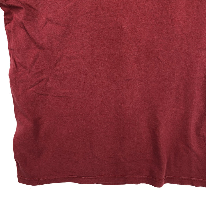 BAY ISLAND RED HOT CHILI PEPPERS Band T-shirt (Men's XL equivalent) cotton red type Vintage Second Hand