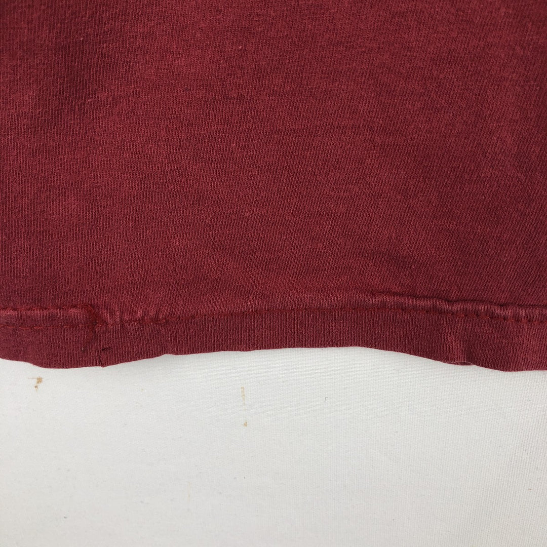 BAY ISLAND RED HOT CHILI PEPPERS Band T-shirt (Men's XL equivalent) cotton red type Vintage Second Hand