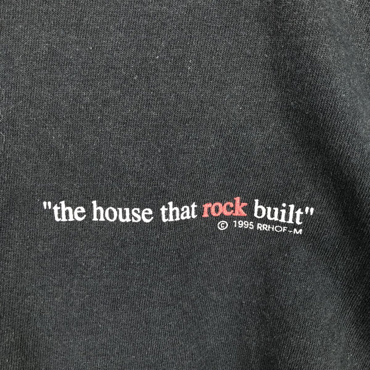 90'S Rock and Roll Hall of Fame Band T-shirt, Men's XL equivalent, Vintage unclear black type Vintage Second Hand