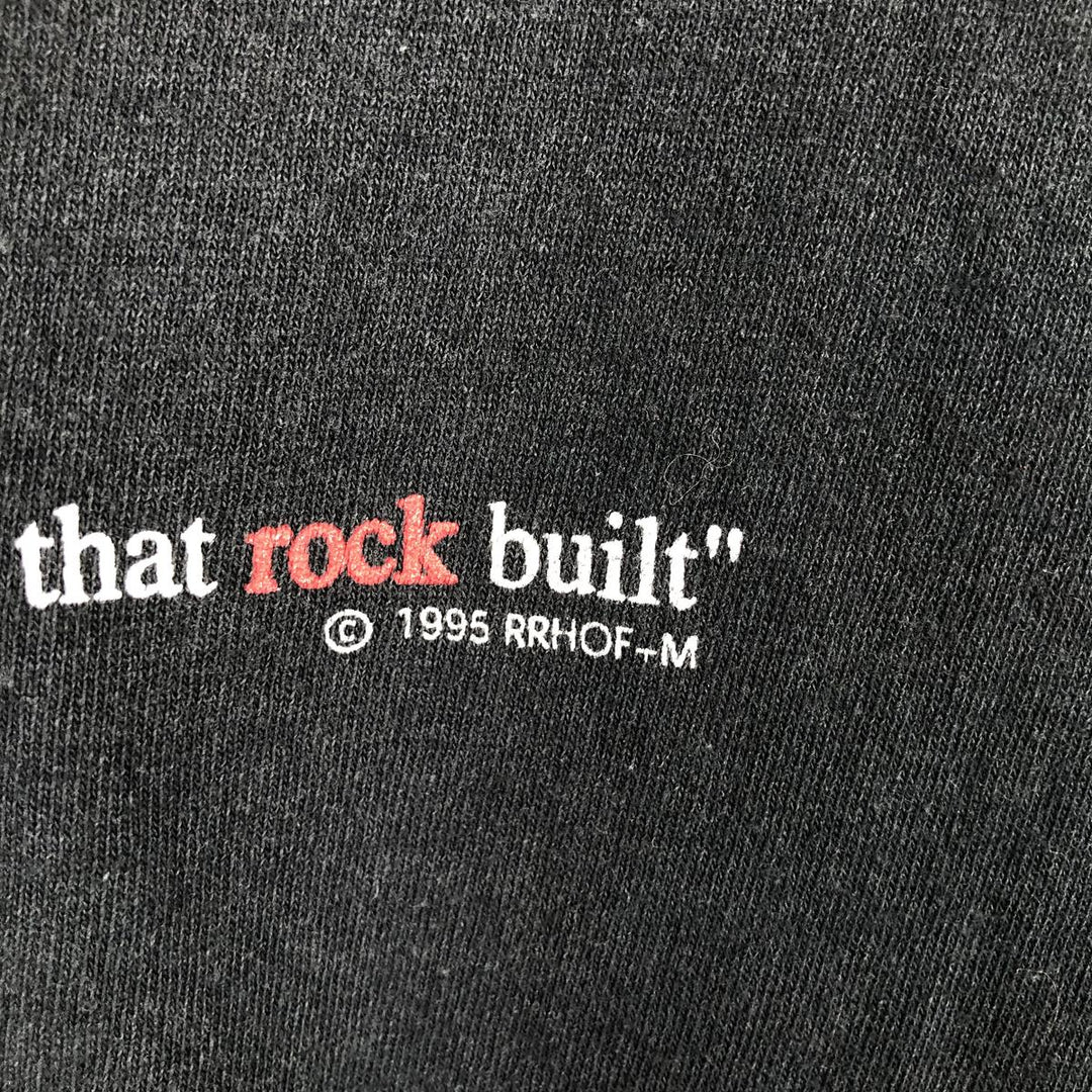 90'S Rock and Roll Hall of Fame Band T-shirt, Men's XL equivalent, Vintage unclear black type Vintage Second Hand